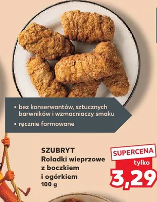Roladki wieprzowe z boczkiem i ogórkiem Szubryt promocja w Kaufland