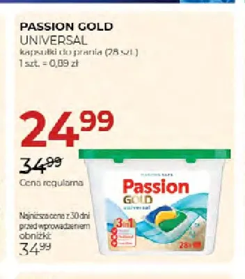 Kapsułki do prania Passion Gold Universal promocja w Drogerie Jawa