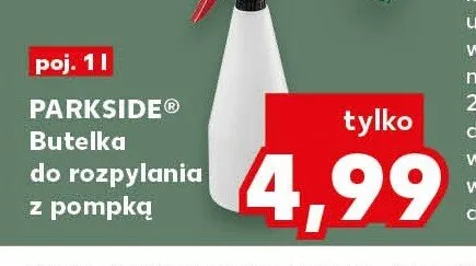 Butelka do rozpylania z pompką PARKSIDE poj. 1l promocja w Kaufland