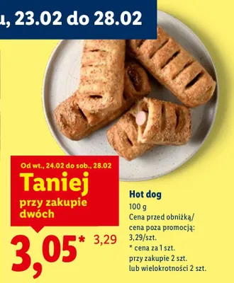 Hot dog promocja w Lidl