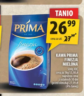 Kawa mielona Prima Finezja promocja w Arhelan