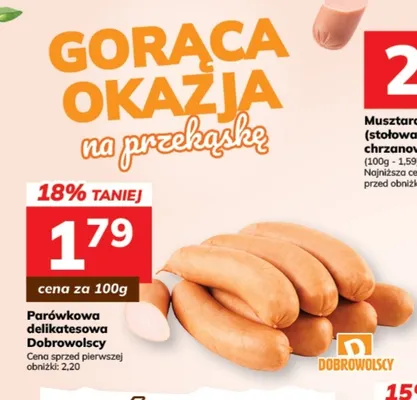 Parówkowa delikatesowa Dobrowolscy promocja w Hitpol