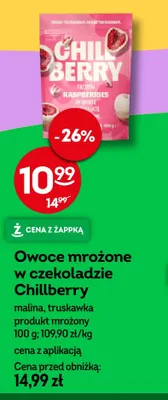 Owoce mrożone w czekoladzie Chillberry truskawka promocja w Żabka