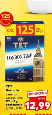 Herbata czarna TET London Time 125-pak promocja w Kaufland