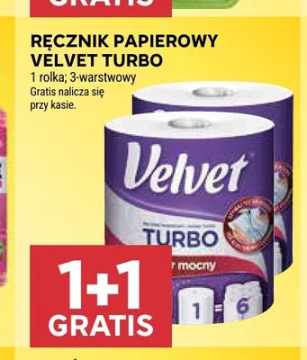 Ręcznik papierowy Velvet Turbo promocja w Stokrotka