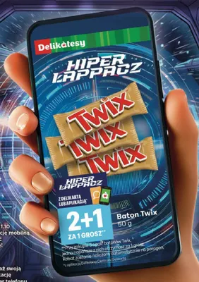 Baton Twix promocja w Delikatesy Centrum