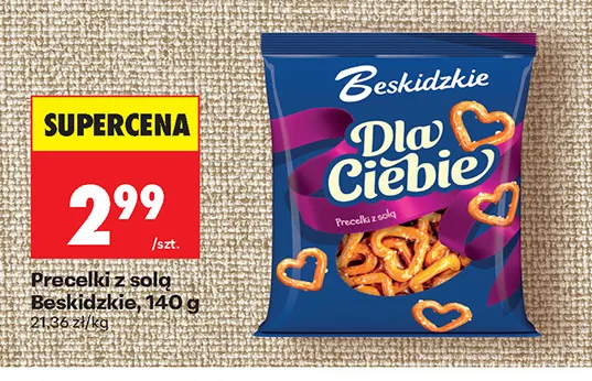 Precelki z solą Beskidzkie promocja w Biedronka