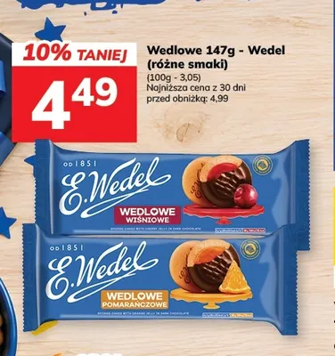 Cukierki pomarańczowy E. wedel promocja w Hitpol