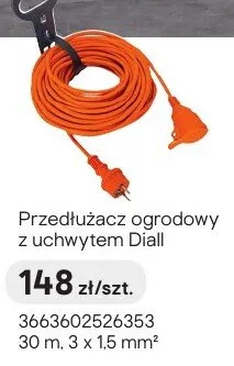 Przedłużacz ogrodowy z uchwytem Diall promocja w Castorama