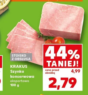 Szynka konserwowa eksportowa KRAKUS promocja w Kaufland