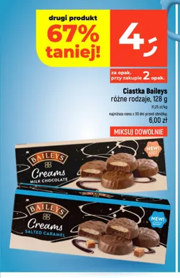 Ciastka Baileys Creams Salted Caramel promocja w Dealz