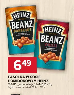 Fasolka w sosie pomidorowym Heinz Barbecue promocja w Stokrotka