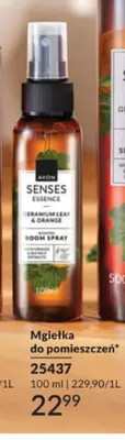 Mgiełka do pomieszczeń Avon Senses Essence Geranium Leaf & Orange promocja w AVON