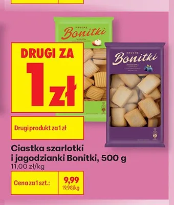 Ciastka jagodzianki Bonitki promocja w Biedronka