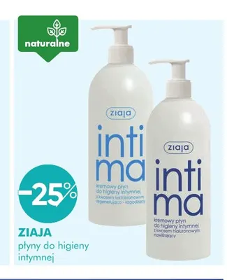 Kremowy płyn do higieny intymnej z kwasem hialuronowym Ziaja Intima promocja w Super-Pharm