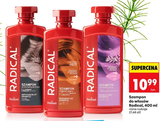 Szampon regenerujący Radical promocja w Biedronka