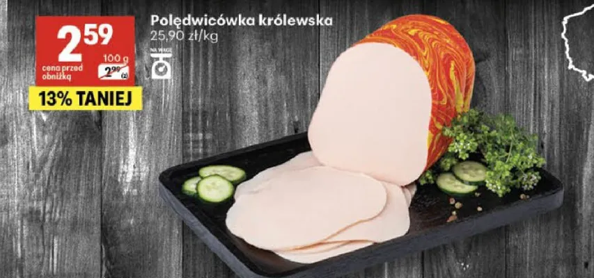 Polędwicówka królewska promocja w Delikatesy Centrum