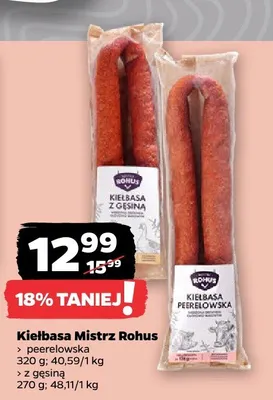 Kiełbasa z gęsiną promocja w Netto