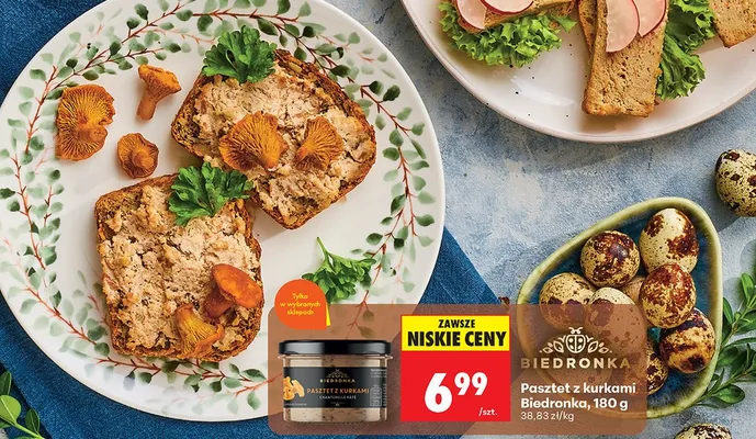 Pasztet z kurkami promocja w Biedronka