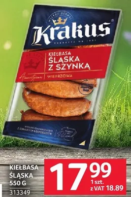 Kiełbasa śląska z szynką wieprzowa promocja w Selgros