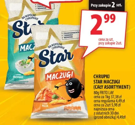 Chrupki Star Maczugi (cały asortyment) promocja w Arhelan
