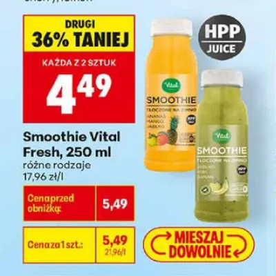 Smoothie Vital Fresh promocja w Biedronka