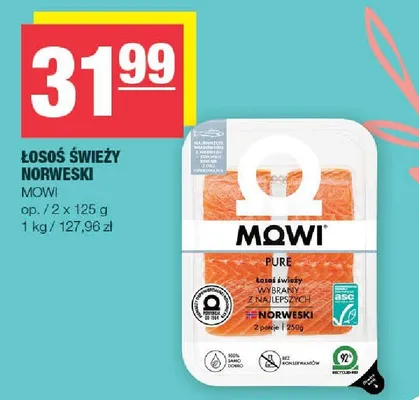 Łosoś świeży norweski promocja w SPAR