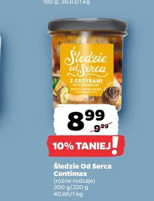 Śledzie Od Serca Contimax z grzybami promocja w Netto