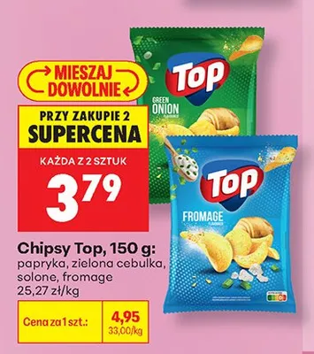 Chipsy Top fromage promocja w Biedronka