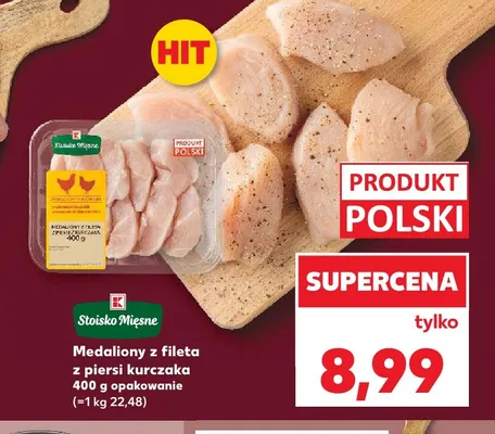 Medaliony z fileta z piersi kurczaka Stoisko Mięsne promocja w Kaufland