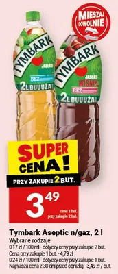 Sok Tymbark Aseptic jabłko n/gaz promocja w Twój Market