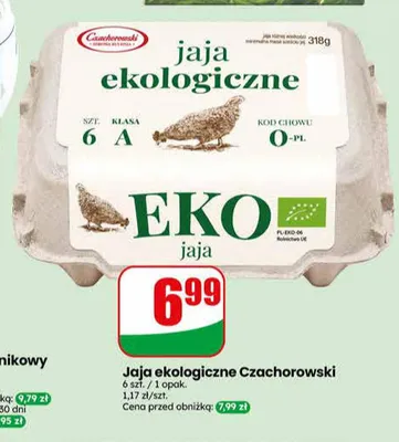 Jaja ekologiczne Czachorowski promocja w Dino
