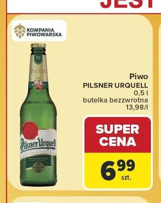 Piwo Pilsner Urquell promocja w Carrefour Market