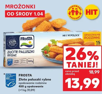 Złote paluszki rybne promocja w Kaufland