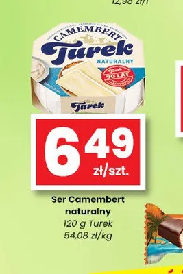 Ser Camembert naturalny Turek promocja w emma MARKET