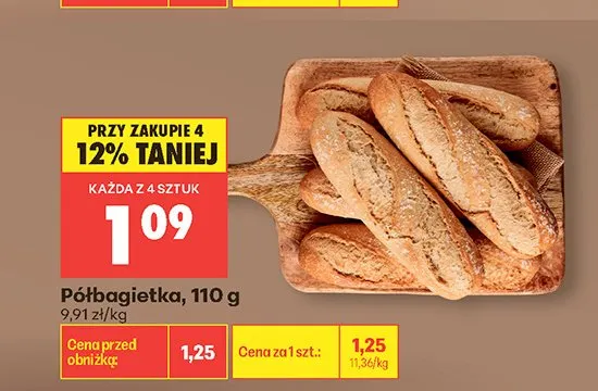 Półbagietka promocja w Biedronka