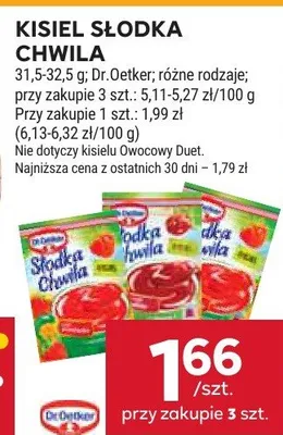 Kisiel słodka chwila promocja w Stokrotka
