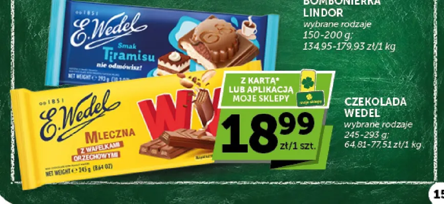 Czekolada Wedel smak tiramisu promocja w Groszek