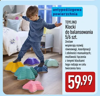 Klocki do balansowania Toylino promocja w Aldi