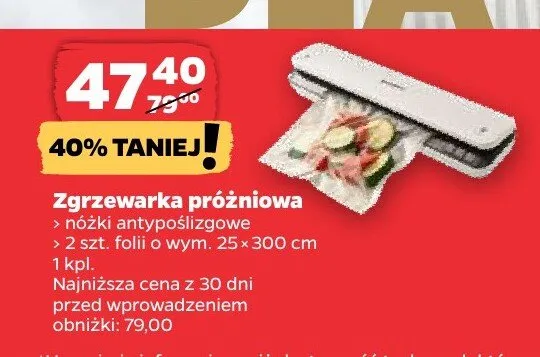 Zgrzewarka próżniowa z noży antypoślizgowe promocja w Netto
