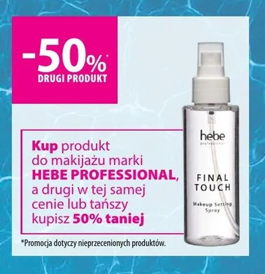 Produkty do makijażu HEBE PROFESSIONAL promocja w Hebe