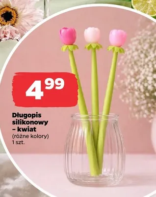 Długopis silikonowy - kwiat, różne rodzaje promocja w Netto