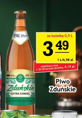 Piwo Zduńskie Extra Chmiel promocja w Gram Market