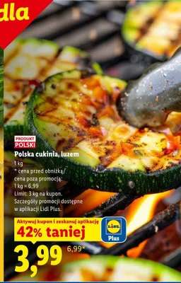 Cukinia polska luzem promocja w Lidl