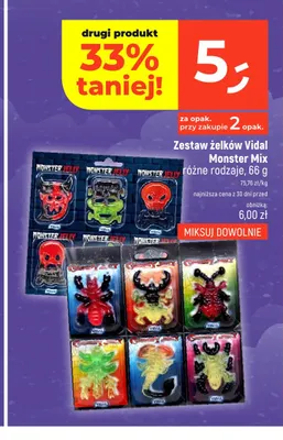 Zestaw żelków Vidal Monster Mix promocja w Dealz