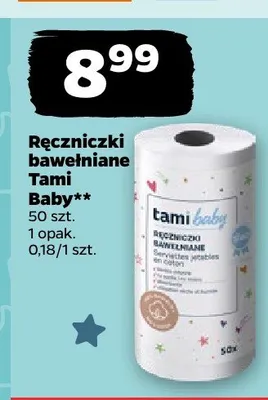 Ręczniczki bawełniane Tami Baby promocja w Netto