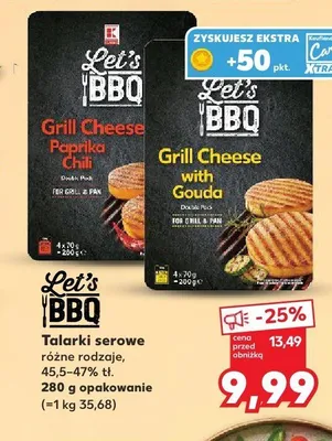Talarki serowe na grill Let's BBQ Paprika Chili promocja w Kaufland