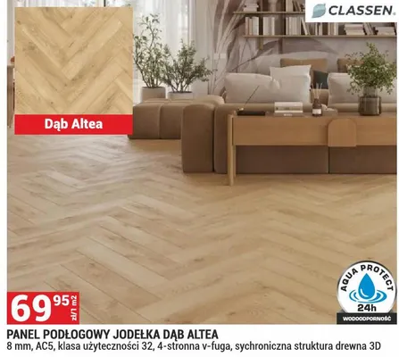 Panel podłogowy Jodełka Dąb Altea promocja w Merkury Market