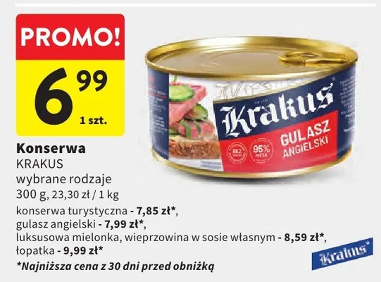 Konserwa Krakus promocja w Intermarche