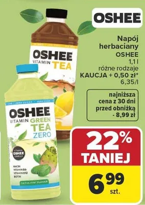 Napój herbaciany różne rodzaje promocja w Carrefour